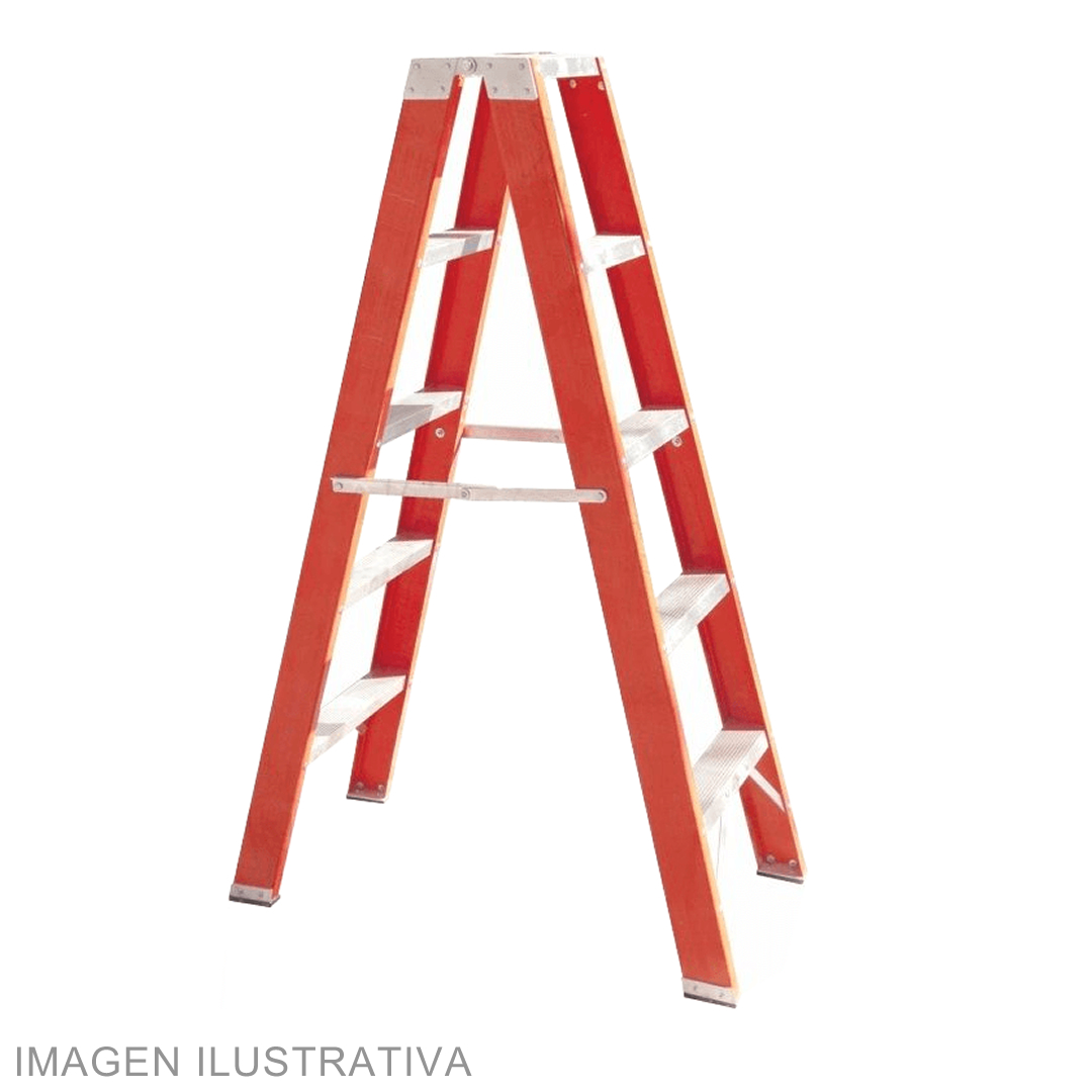 ESCALERA DIELÉCTRICA DE DOBLE ACCESO CON 10 ESCALONES (CÓD. 330)