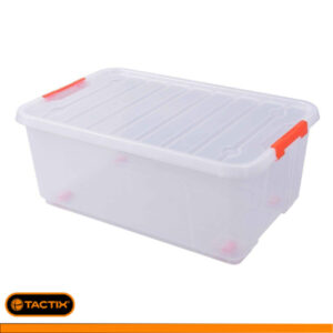 Caja de Almacenamiento Multiusos Transparente de 35L